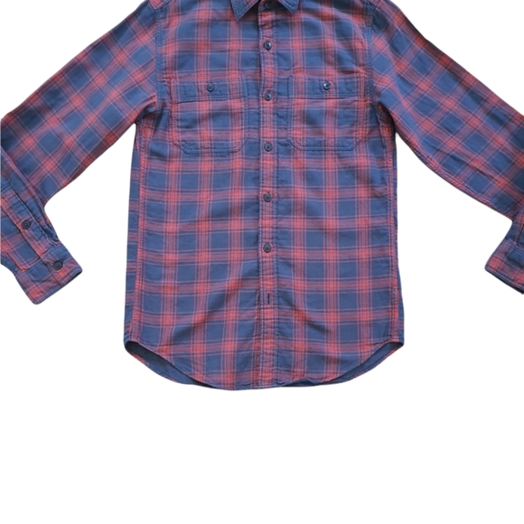 J Crew Men's Red Plaid Workshirt Button Down - Picture 4 of 9